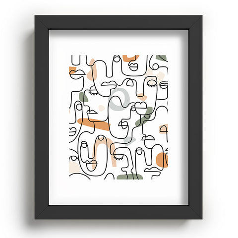 Sundry Society Single Line Faces Recessed Framing Rectangle