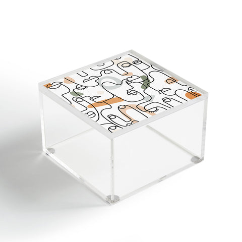 Sundry Society Single Line Faces Acrylic Box