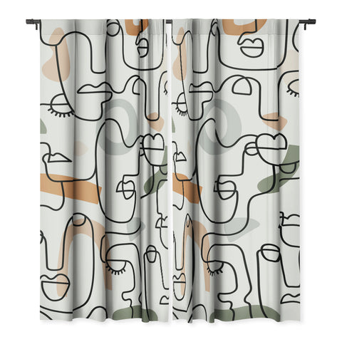 Sundry Society Single Line Faces Blackout Non Repeat