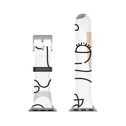 Sundry Society Single Line Faces Apple Watch Band