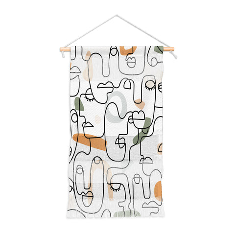Sundry Society Single Line Faces Wall Hanging Portrait