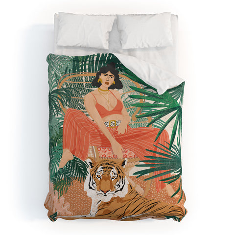 Sundry Society Tiger Leader Duvet Cover