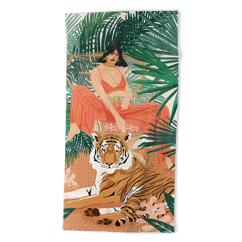 Sundry Society Tiger Leader Beach Towel