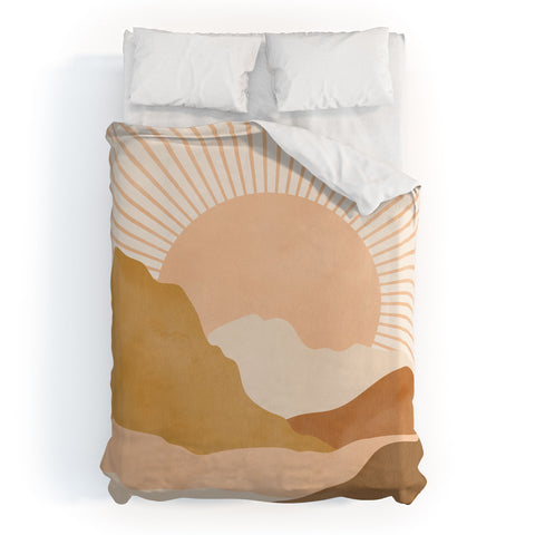 Sundry Society Warm Color Hills Duvet Cover