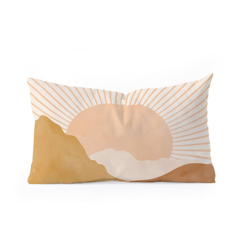 Sundry Society Warm Color Hills Oblong Throw Pillow