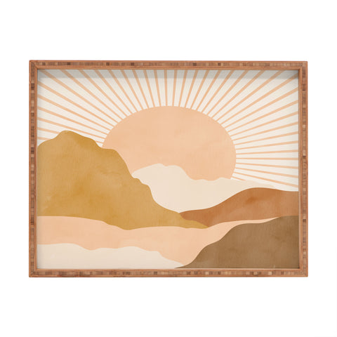 Sundry Society Warm Color Hills Rectangular Tray