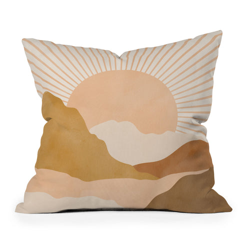 Sundry Society Warm Color Hills Throw Pillow
