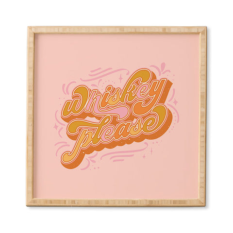 Sundry Society Whiskey Please Framed Wall Art