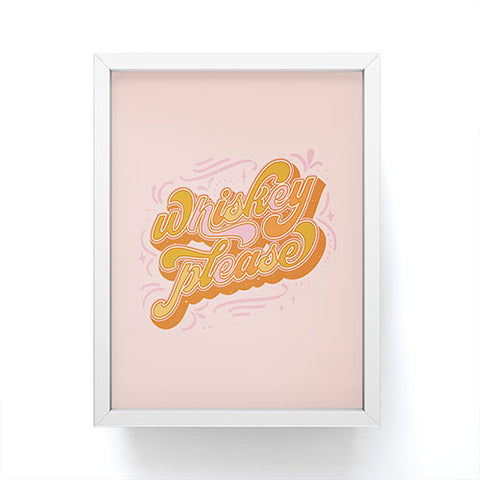 Sundry Society Whiskey Please Framed Mini Art Print