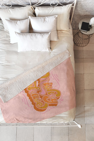 Sundry Society Whiskey Please Fleece Throw Blanket