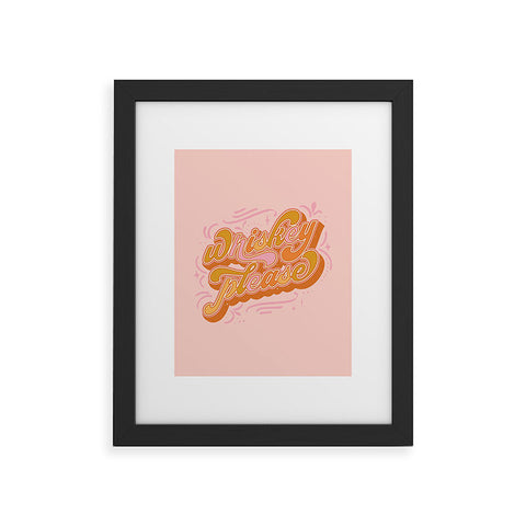 Sundry Society Whiskey Please Framed Art Print