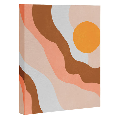 SunshineCanteen antelope canyon orange waves Art Canvas