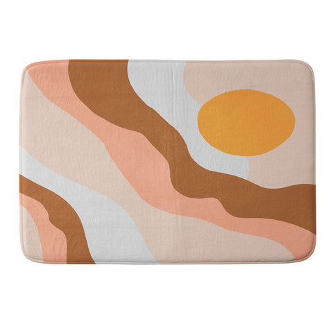 SunshineCanteen antelope canyon orange waves Memory Foam Bath Mat
