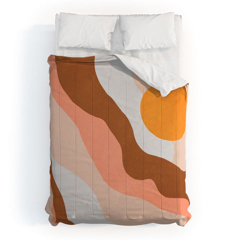SunshineCanteen antelope canyon orange waves Comforter