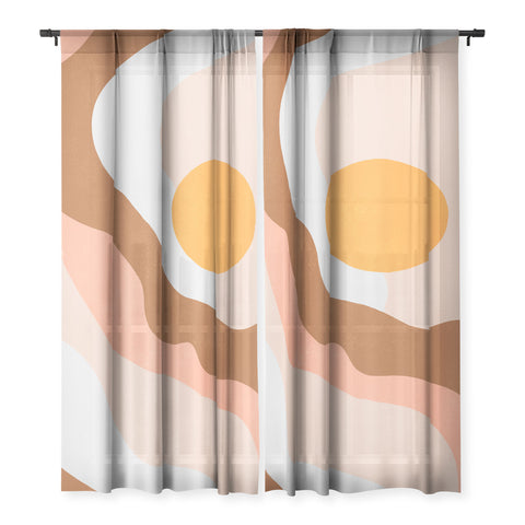 SunshineCanteen antelope canyon orange waves Sheer Non Repeat