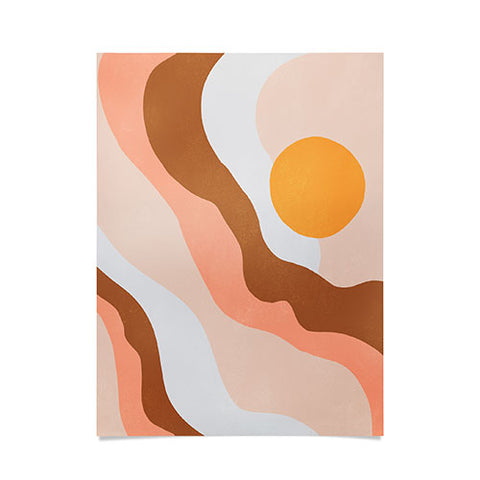 SunshineCanteen antelope canyon orange waves Poster