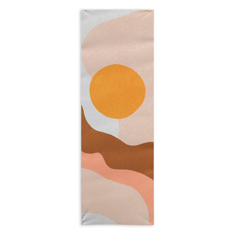 SunshineCanteen antelope canyon orange waves Yoga Towel