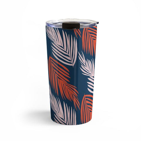SunshineCanteen Blue Palms Pattern Travel Mug
