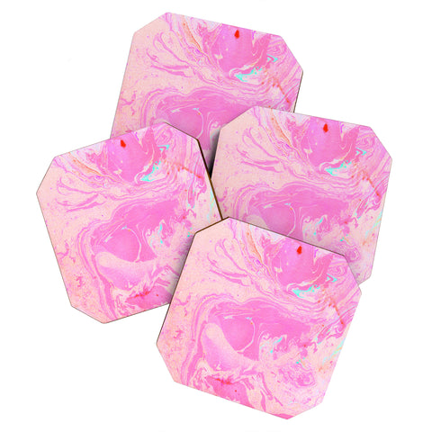 SunshineCanteen cosmic pink skies Coaster Set