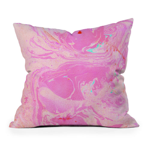 SunshineCanteen cosmic pink skies Outdoor Throw Pillow