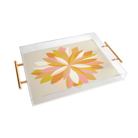 SunshineCanteen dahlia bloom Acrylic Tray