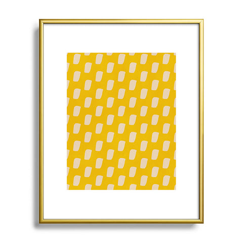 SunshineCanteen dash pattern Metal Framed Art Print