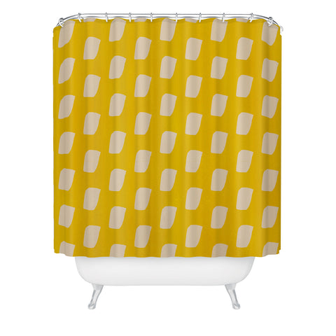 SunshineCanteen dash pattern Shower Curtain