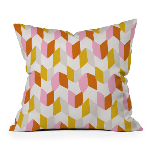 SunshineCanteen delilah chevron pattern Outdoor Throw Pillow