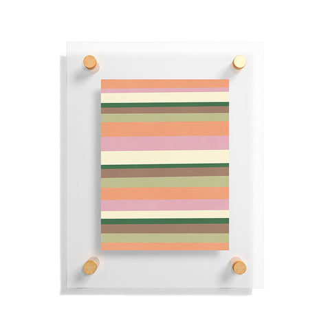 SunshineCanteen desert oasis stripes Floating Acrylic Print