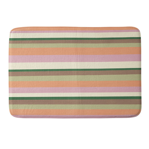 SunshineCanteen desert oasis stripes Memory Foam Bath Mat