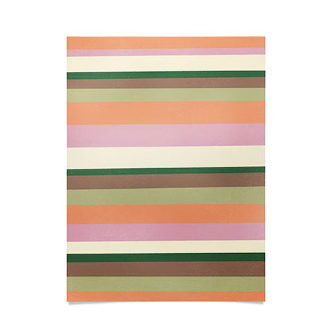 SunshineCanteen desert oasis stripes Poster