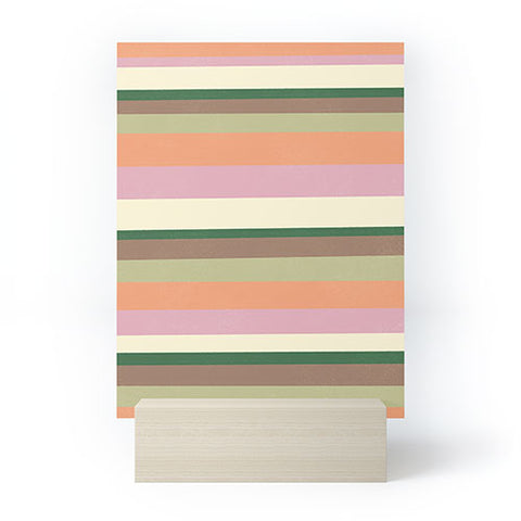 SunshineCanteen desert oasis stripes Mini Art Print