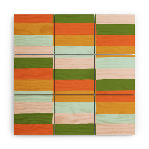 SunshineCanteen Desert Rainbows Wood Wall Mural