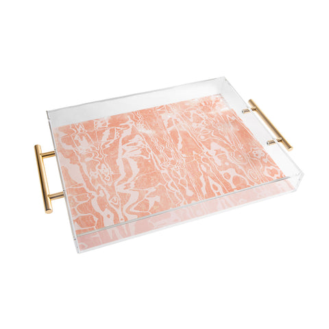 SunshineCanteen electric avenue peach Acrylic Tray