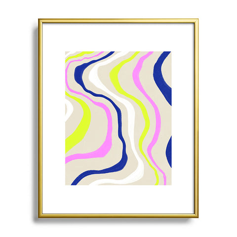 SunshineCanteen F L O W Metal Framed Art Print