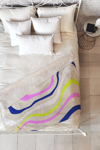 SunshineCanteen F L O W Fleece Throw Blanket