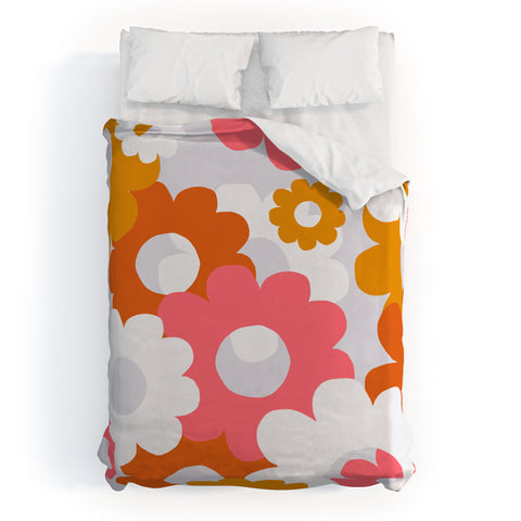 SunshineCanteen flower power 1960 Duvet Cover