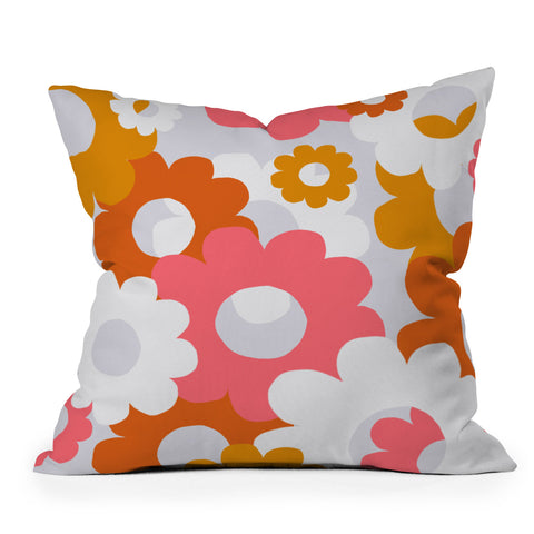 SunshineCanteen flower power 1960 Outdoor Throw Pillow