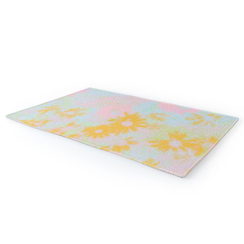SunshineCanteen gentle flowers Area Rug