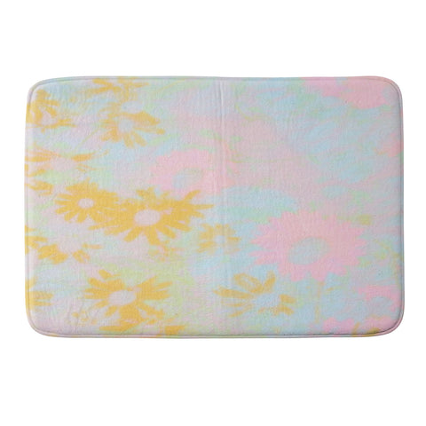 SunshineCanteen gentle flowers Memory Foam Bath Mat