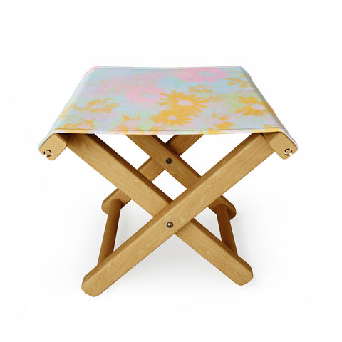 SunshineCanteen gentle flowers Folding Stool