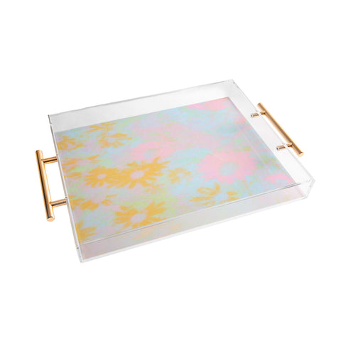 SunshineCanteen gentle flowers Acrylic Tray