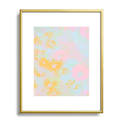 SunshineCanteen gentle flowers Metal Framed Art Print
