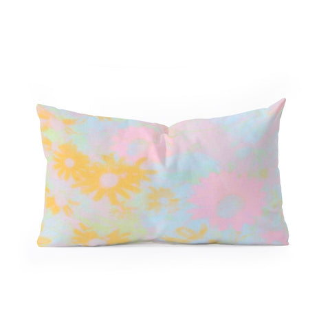 SunshineCanteen gentle flowers Oblong Throw Pillow