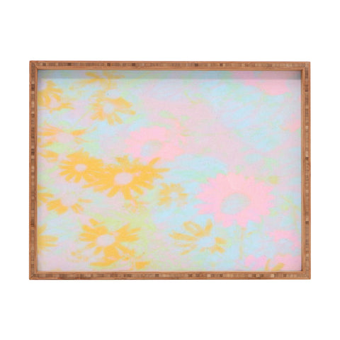 SunshineCanteen gentle flowers Rectangular Tray