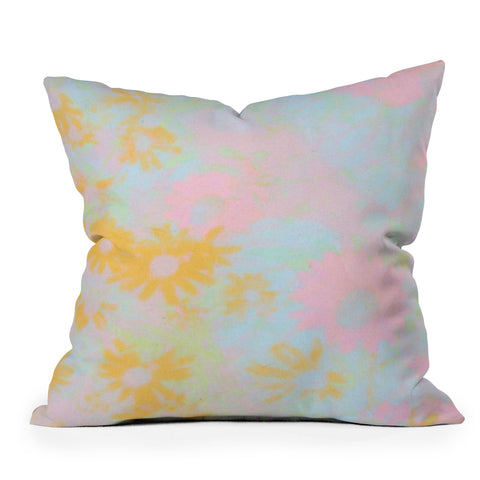SunshineCanteen gentle flowers Throw Pillow