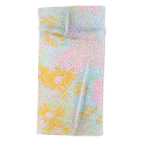SunshineCanteen gentle flowers Beach Towel