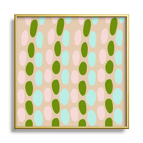 SunshineCanteen jellybeans Square Metal Framed Art Print