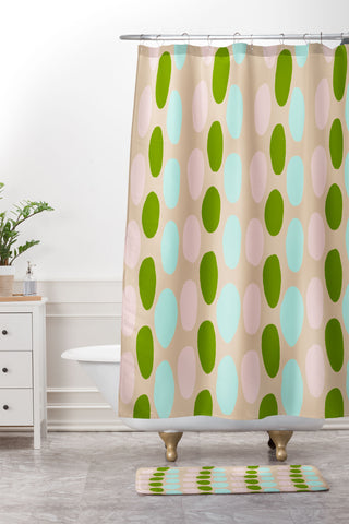 SunshineCanteen jellybeans Shower Curtain And Mat