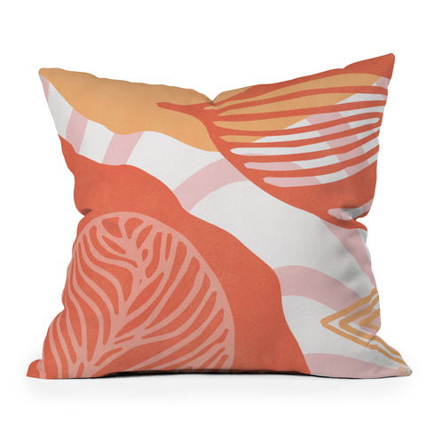 SunshineCanteen just peachy Outdoor Throw Pillow